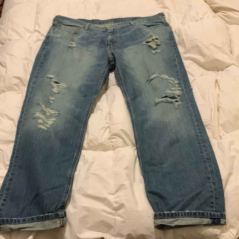 Levi’s 541 distressed jeans